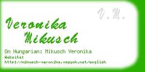 veronika mikusch business card